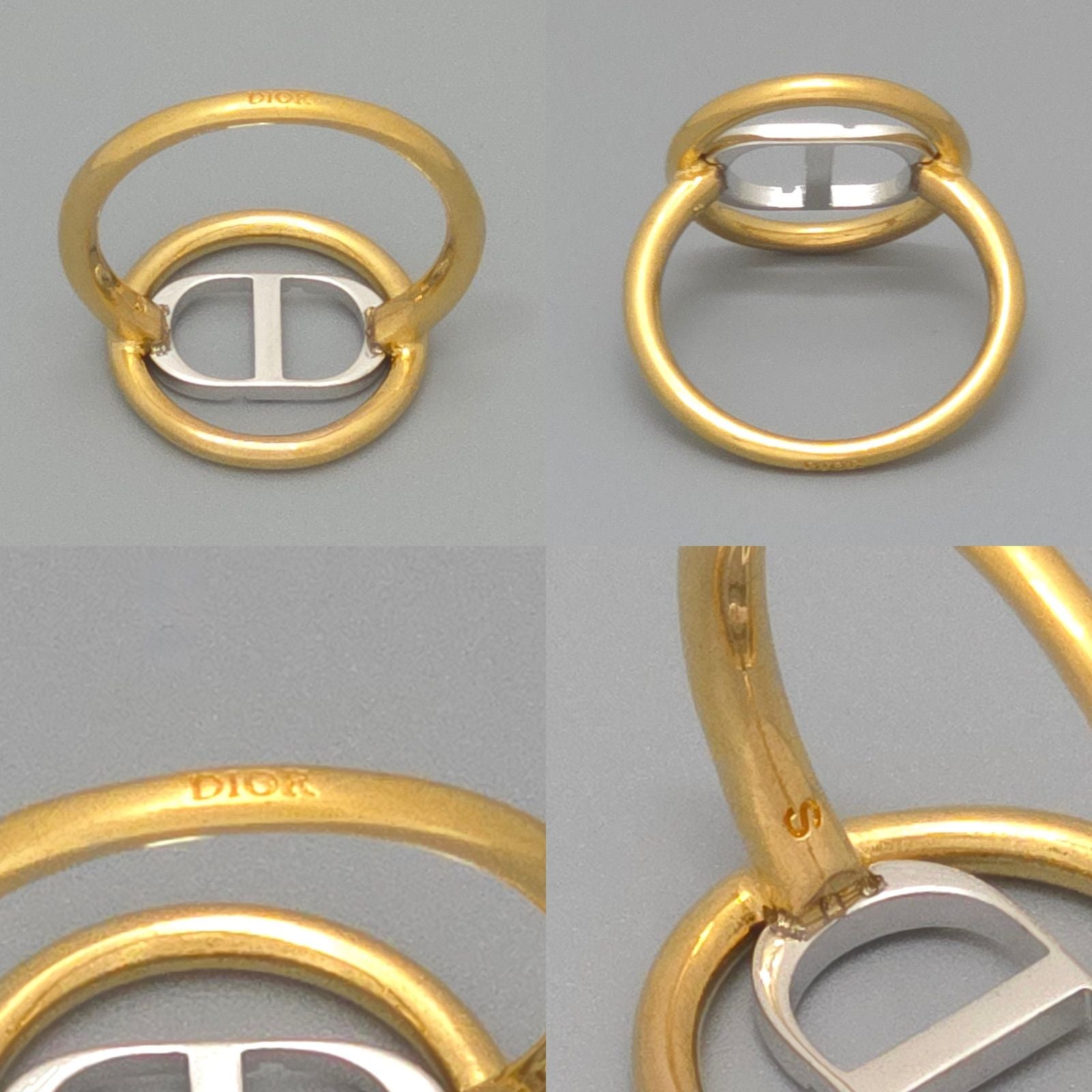 Dior Montaigne Ring S CD Signature Gold Silver