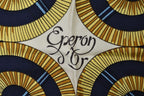 Hermes Carre 90 Scarf Apron Dole Yellow Gold Spurs Vintage Navy White — view 3
