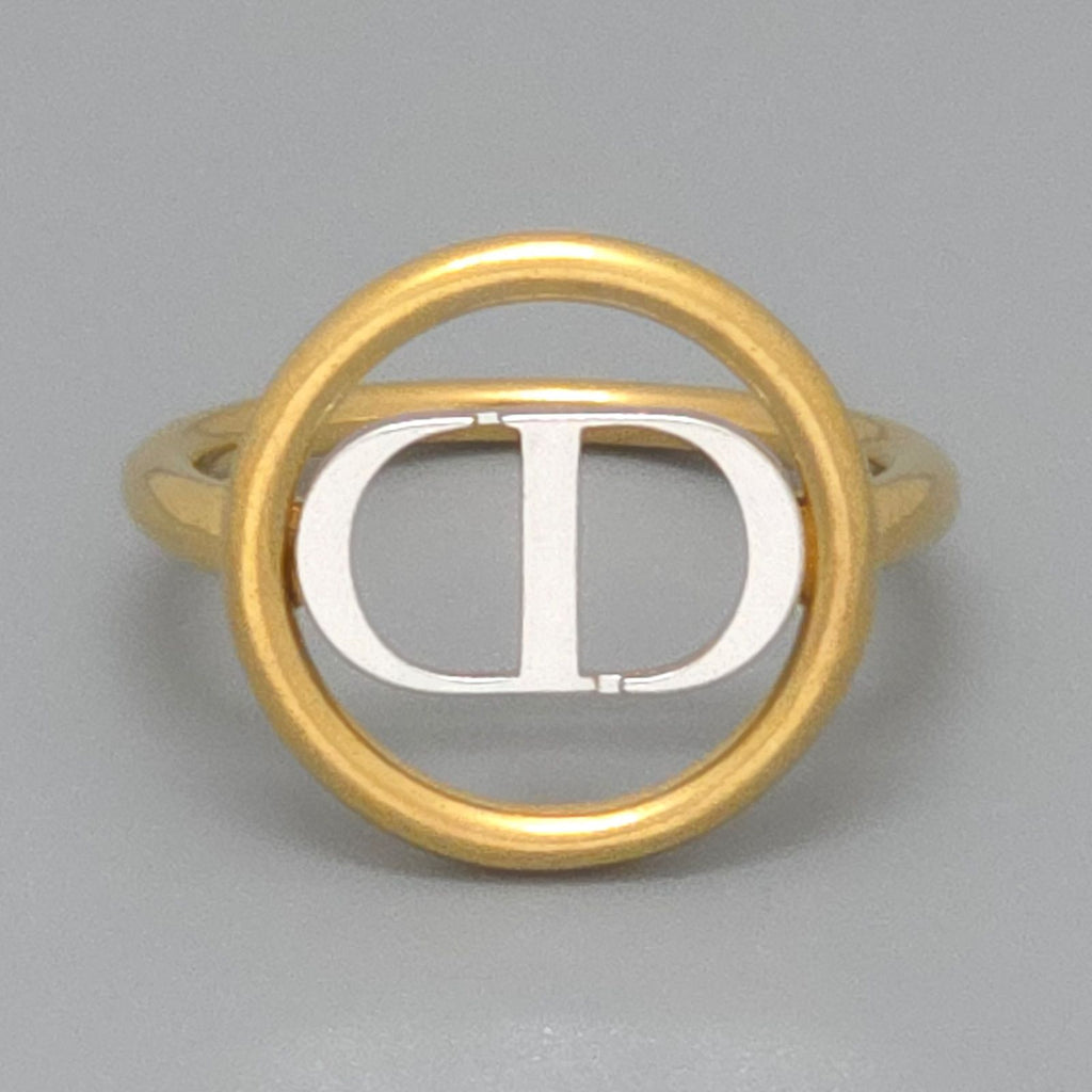 Dior Montaigne Ring S CD Signature Gold Silver