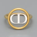 Dior Montaigne Ring S CD Signature Gold Silver