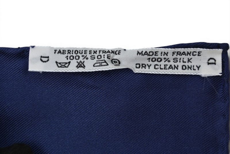 Hermes Carre 90 Scarf les Tambours Taiko Vintage Navy — view 7