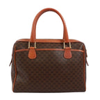 Celine Macadam Leather Brown Handbag Gold — view 3