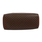 Celine Macadam Leather Brown Handbag Gold — view 4