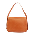 Gucci Vintage Leather Brown Shoulder Bag Gold — view 3