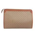 Celine Macadam Leather Beige Clutch Gold — view 3