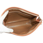 Celine Macadam Leather Beige Clutch Gold — view 7