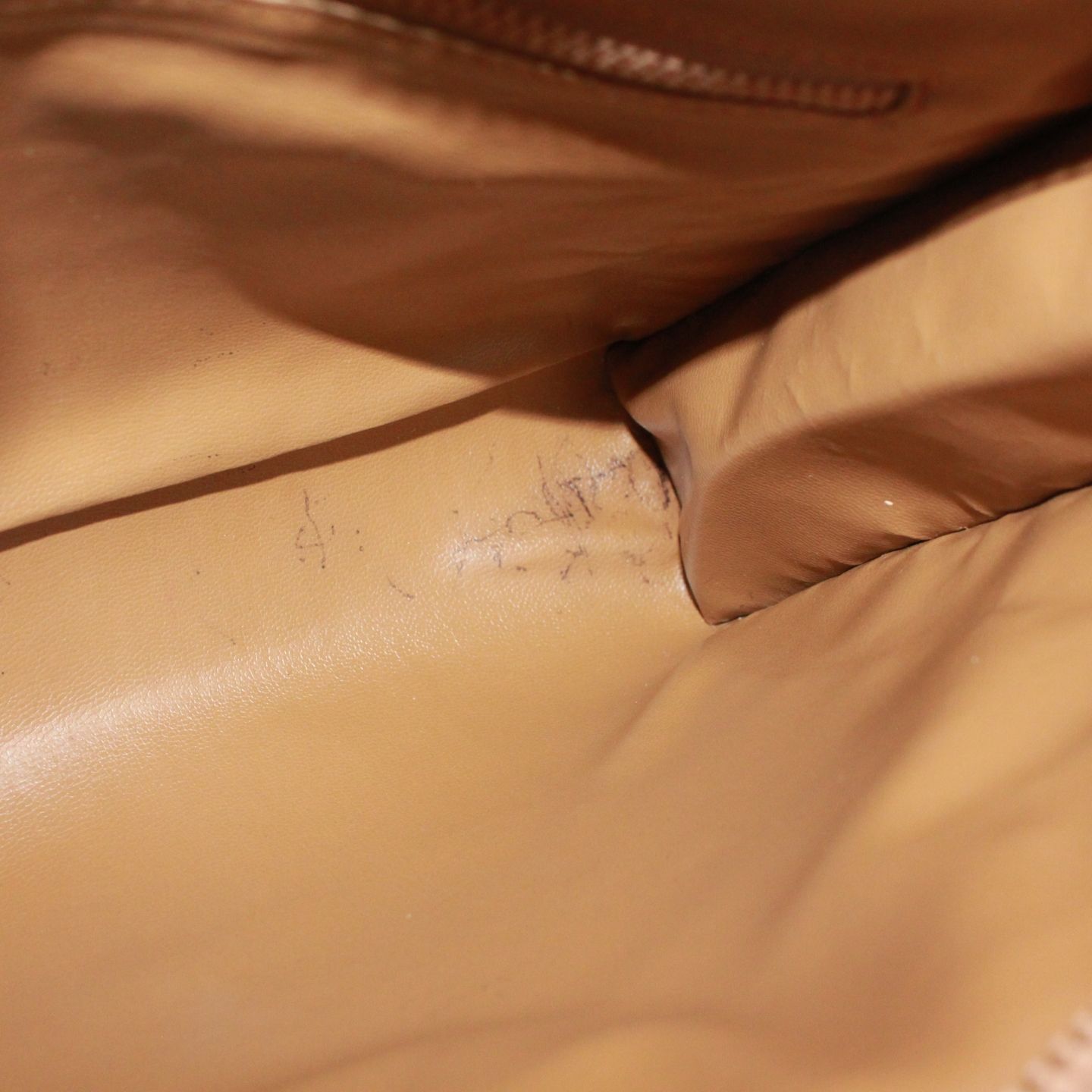 Celine Macadam Leather Beige Clutch Gold — view 9