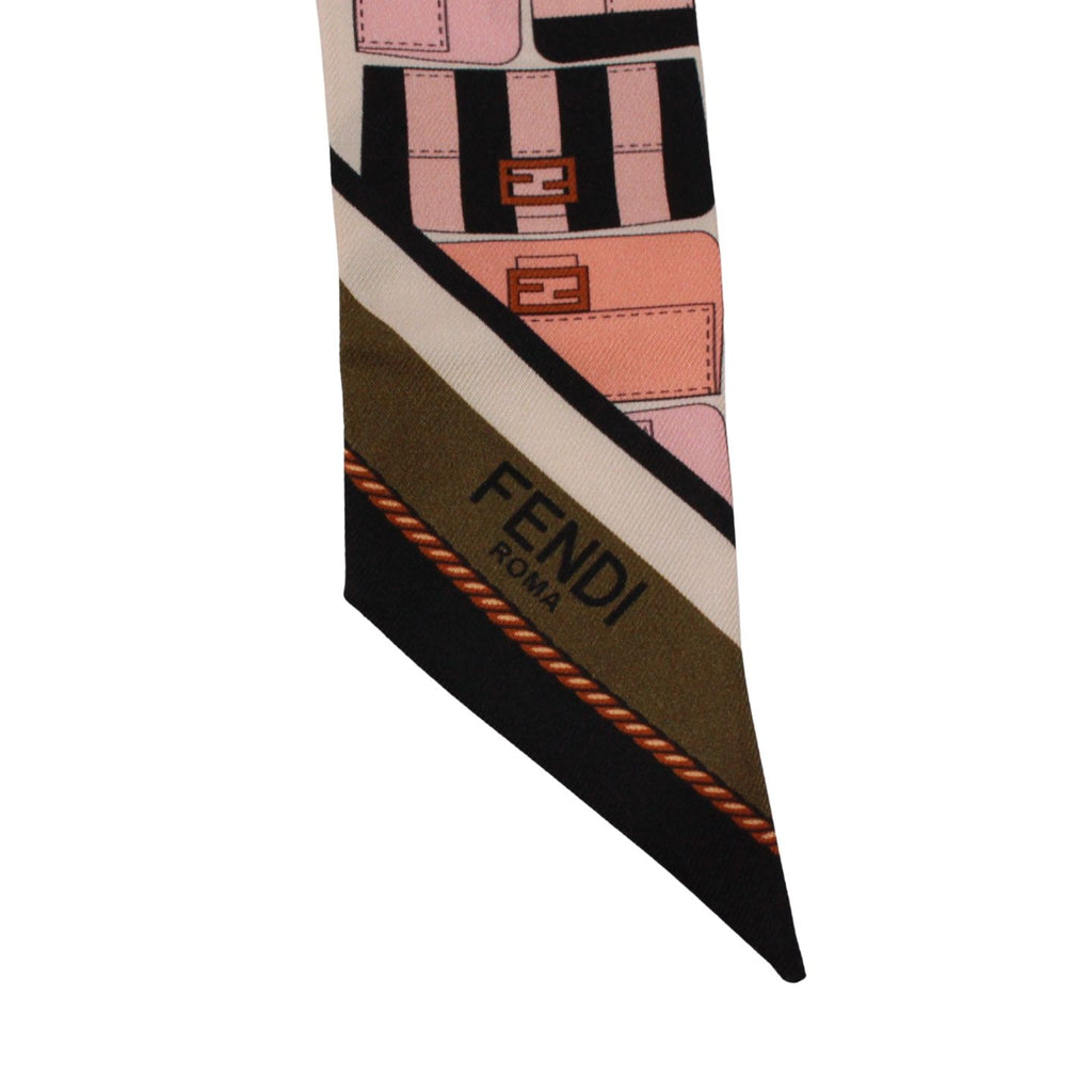 Fendi Silk Pink Multicolor Scarf — view 5