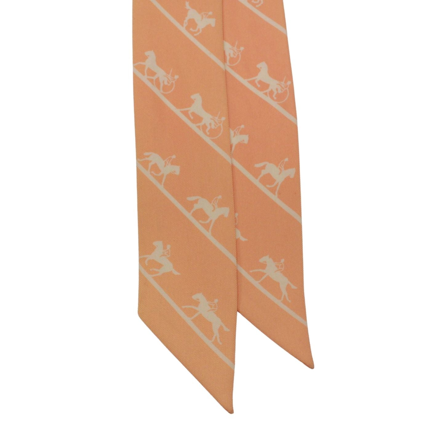 Hermes Twirle Allure Silk Orange Scarf — view 3