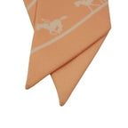 Hermes Twirle Allure Silk Orange Scarf — view 7