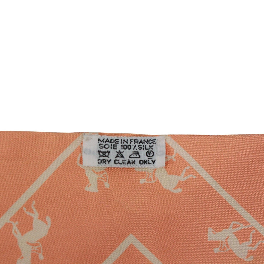Hermes Twirle Allure Silk Orange Scarf — view 4