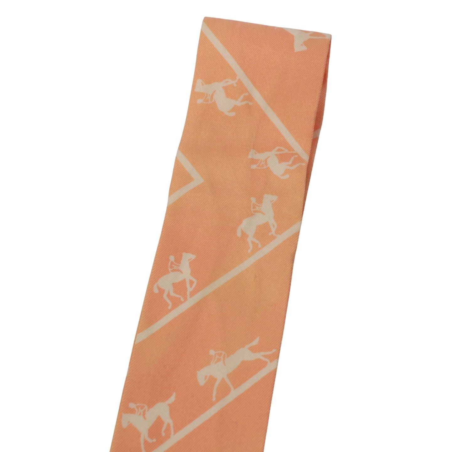 Hermes Twirle Allure Silk Orange Scarf — view 6