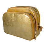 Louis Vuitton Murray Enamel Leather Yellow Backpack Gold — view 4