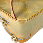 Louis Vuitton Murray Enamel Leather Yellow Backpack Gold — view 8