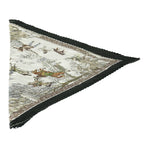 Hermes Pleated Winter Day Silk Khaki Beige Scarf — view 3