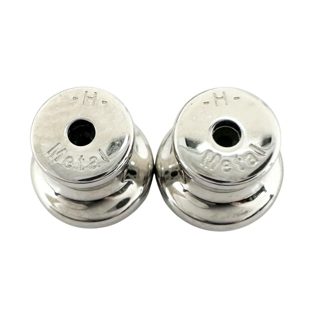 Hermes Equip Buffalo Horn Pink Beige Earrings Silver — view 6