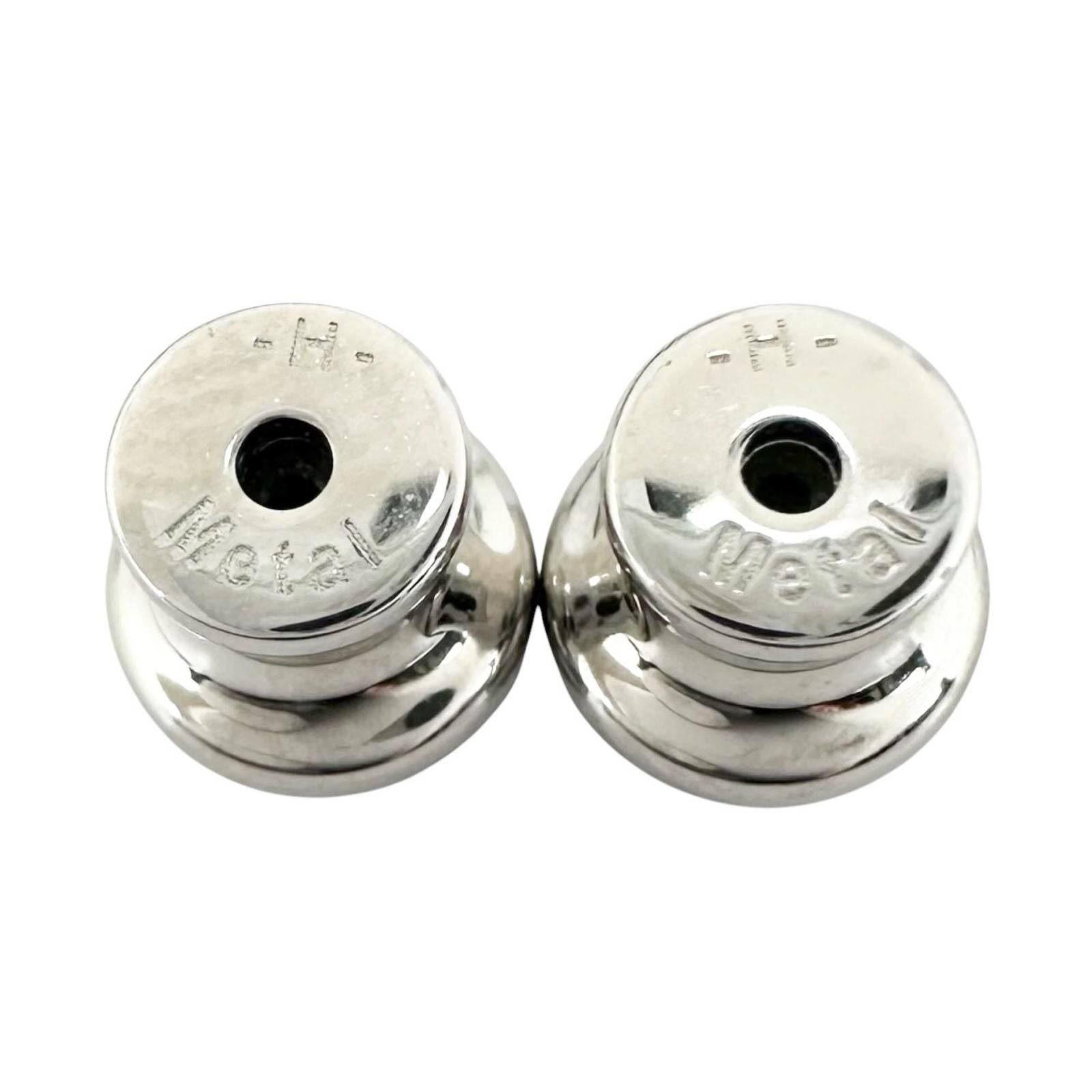 Hermes Equip Buffalo Horn Pink Beige Earrings Silver — view 6