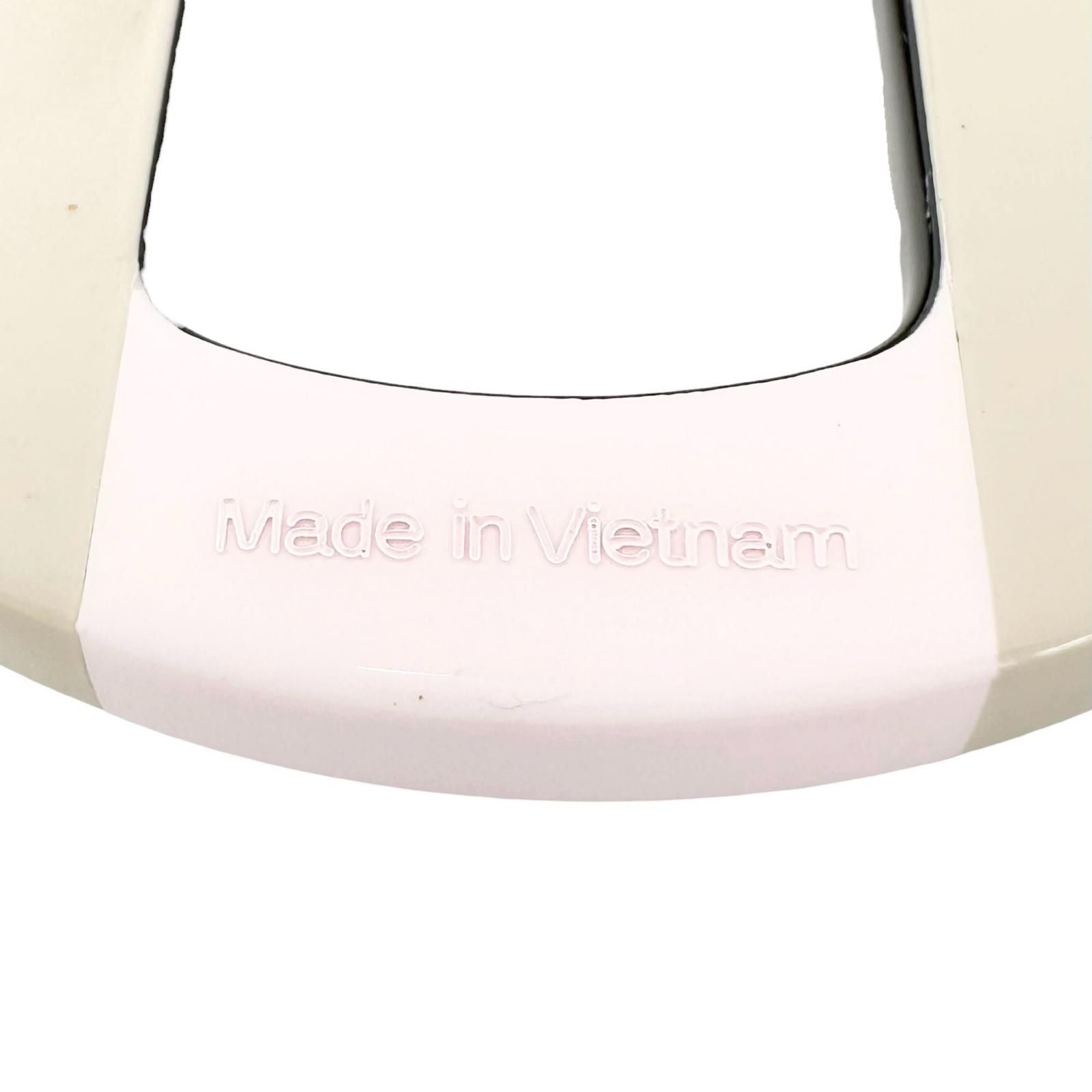Hermes Equip Buffalo Horn Pink Beige Earrings Silver — view 8
