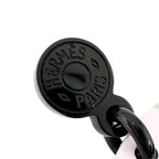 Hermes Equip Buffalo Horn Pink Beige Earrings Silver — view 5