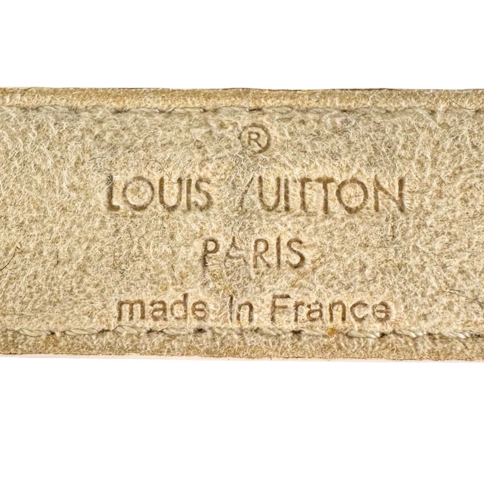 Louis Vuitton Luck Enamel Leather Yellow Bracelet Gold — view 8