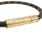 Louis Vuitton Bracelet LV Confidential Monogram Brown Gold — view 6