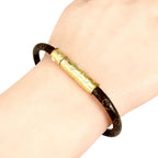 Louis Vuitton Bracelet LV Confidential Monogram Brown Gold — view 5