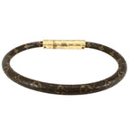 Louis Vuitton Bracelet LV Confidential Monogram Brown Gold — view 3