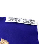 Hermes Carre 90 Seville Holiday Silk Navy White Red Scarf — view 3