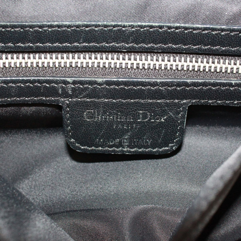 Dior Cannage Charming Rock Bag Nylon Black Handbag Silver — view 8