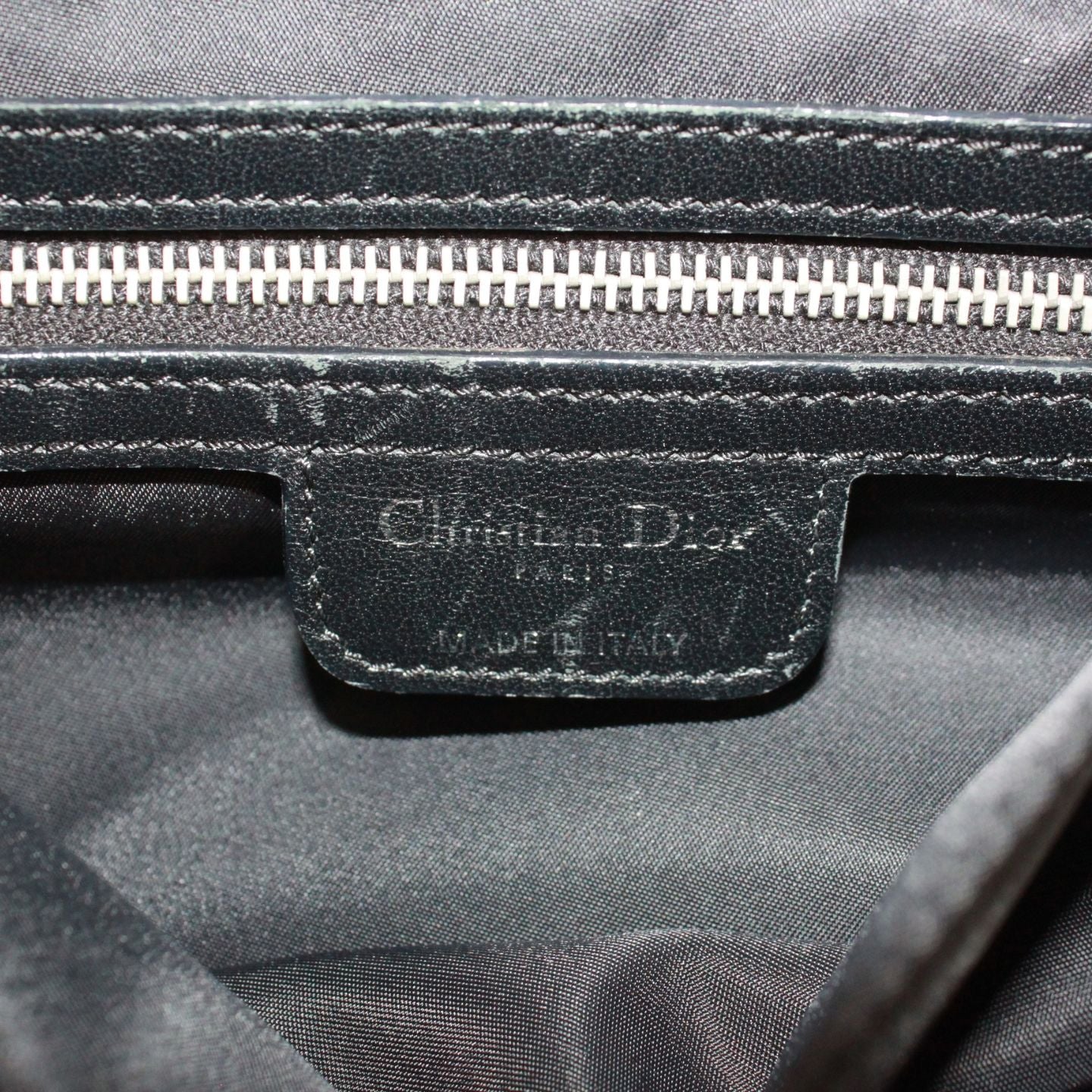 Dior Cannage Charming Rock Bag Nylon Black Handbag Silver — view 8