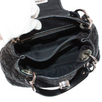 Dior Cannage Charming Rock Bag Nylon Black Handbag Silver — view 7