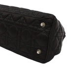 Dior Cannage Charming Rock Bag Nylon Black Handbag Silver — view 5