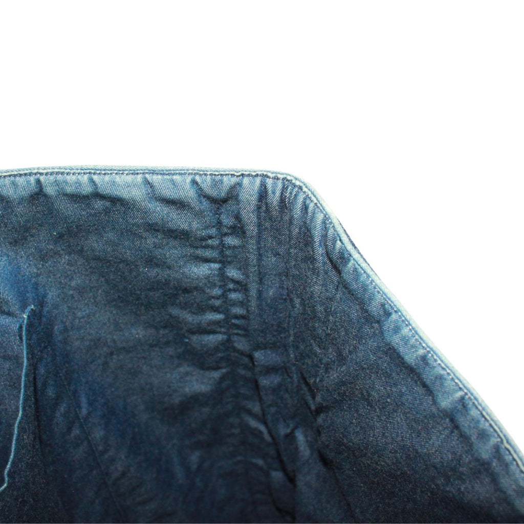 Hermes Amedaba GM Leather Canvas Navy Tote Silver — view 8