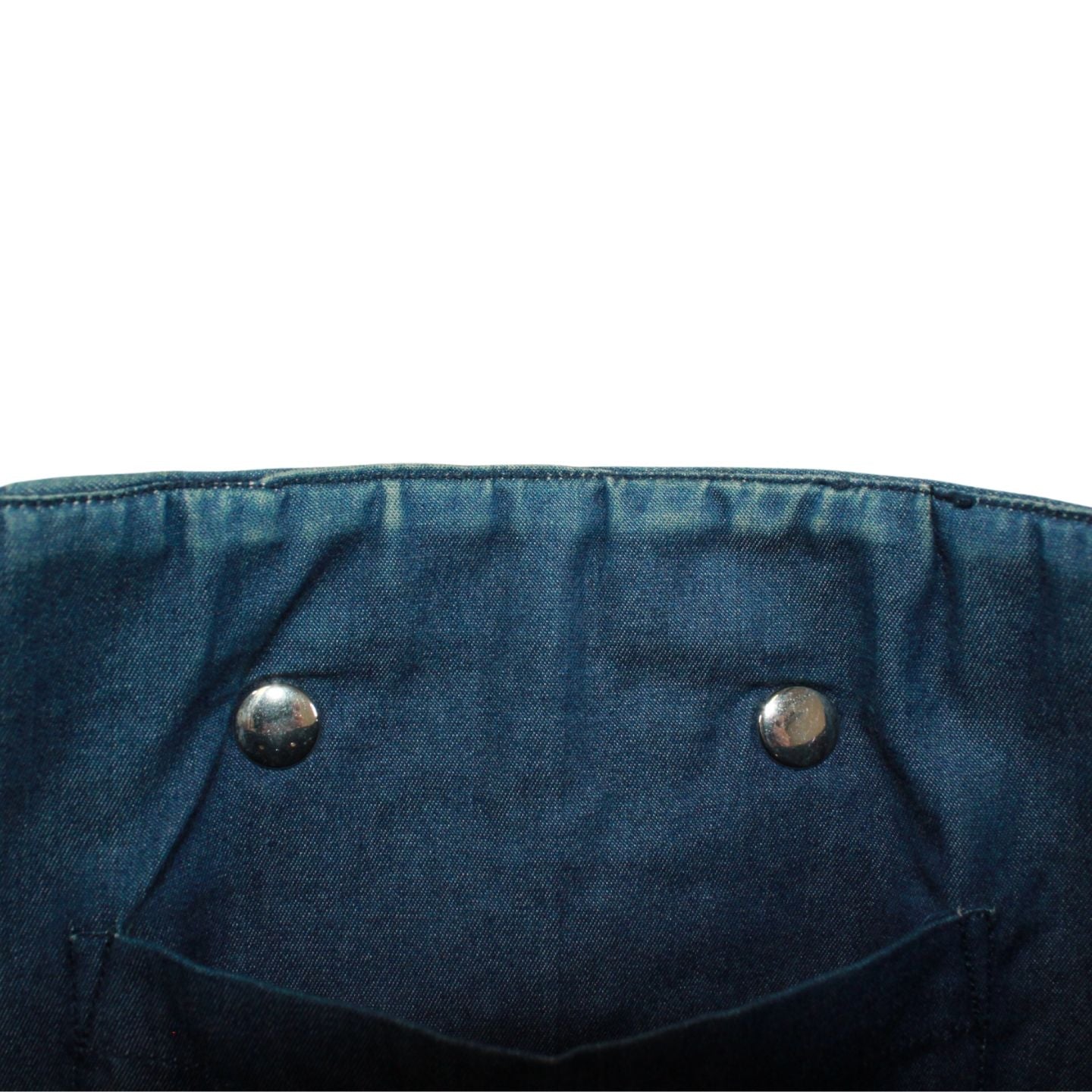 Hermes Amedaba GM Leather Canvas Navy Tote Silver — view 9