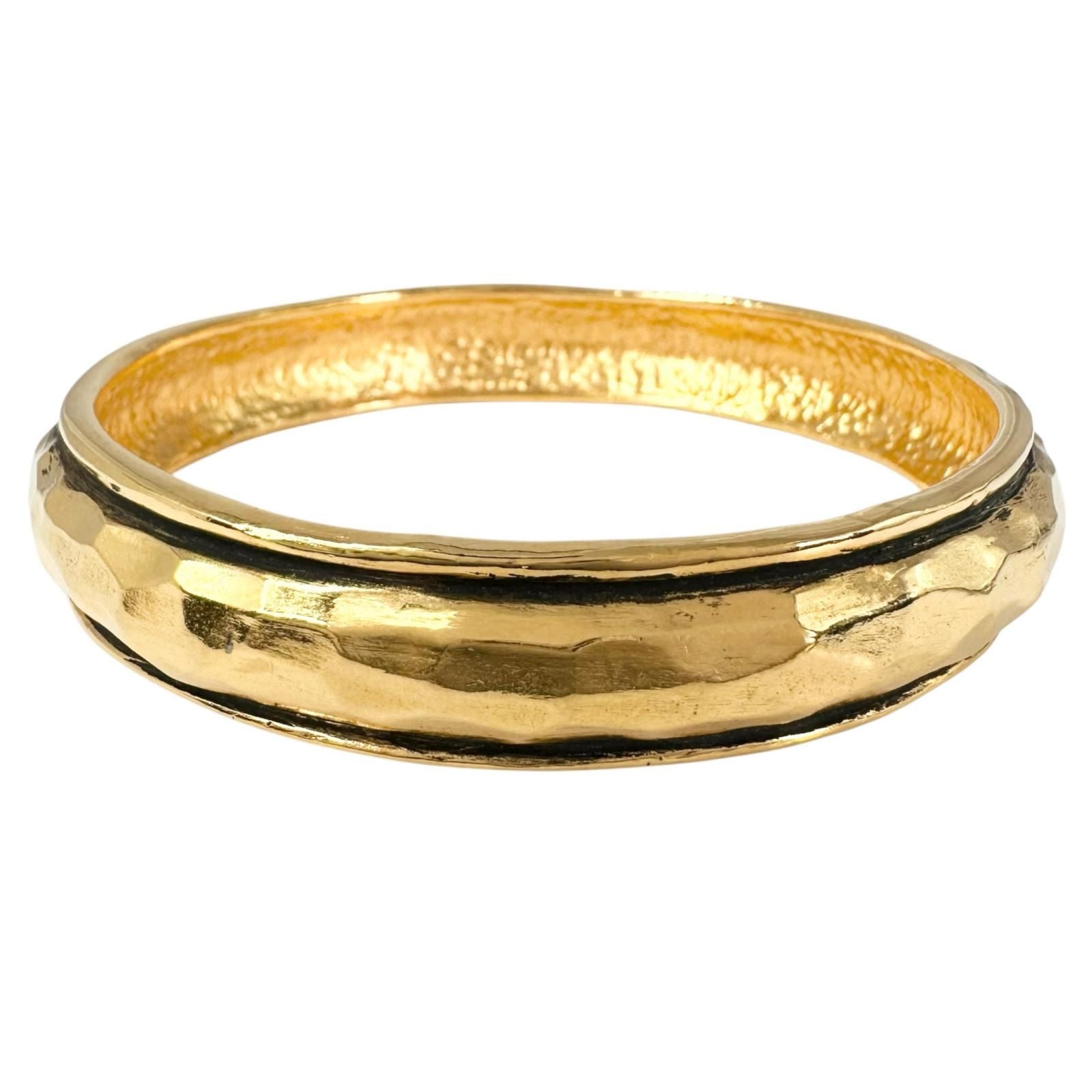 Chanel Gold Plated Bangle Bracelet — view 3
