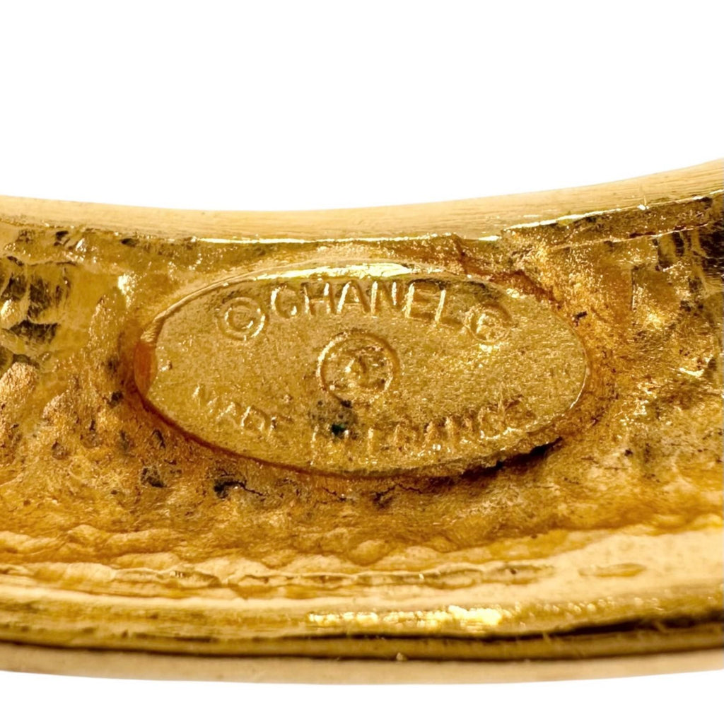 Chanel Gold Plated Bangle Bracelet — view 6