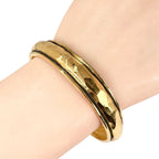 Chanel Gold Plated Bangle Bracelet — view 4