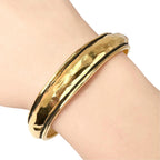 Chanel Gold Plated Bangle Bracelet — view 5