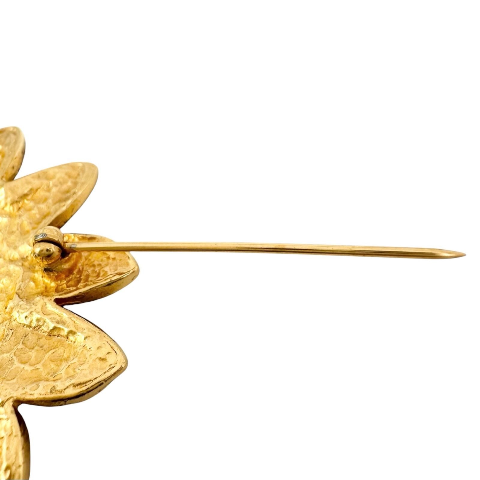 Chanel Lion Motif Gold Plated Brooch — view 4