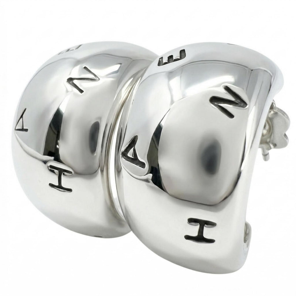 Chanel Silver Earrings — view 6