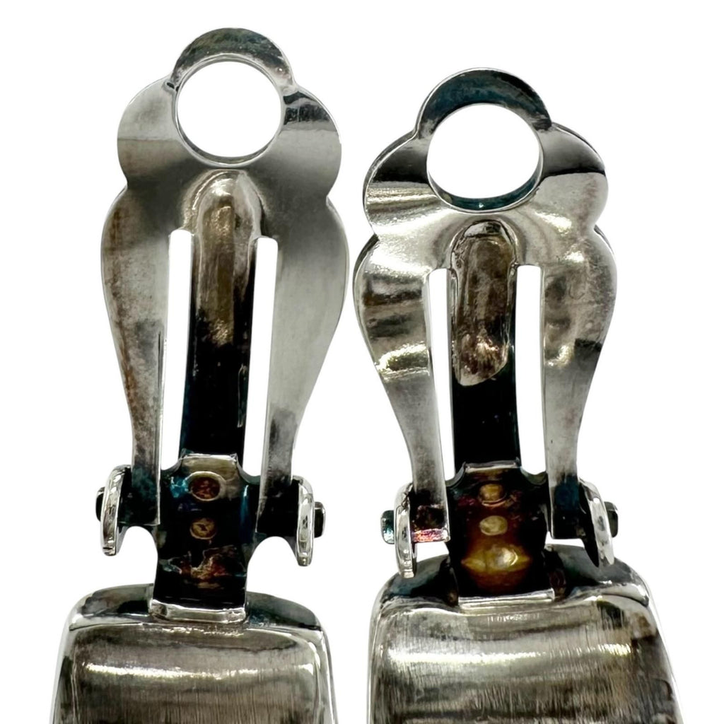 Chanel Silver Earrings — view 4