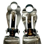 Chanel Silver Earrings — view 4