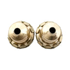 Chanel CC Logo Plastic Beige Earrings Gold — view 5