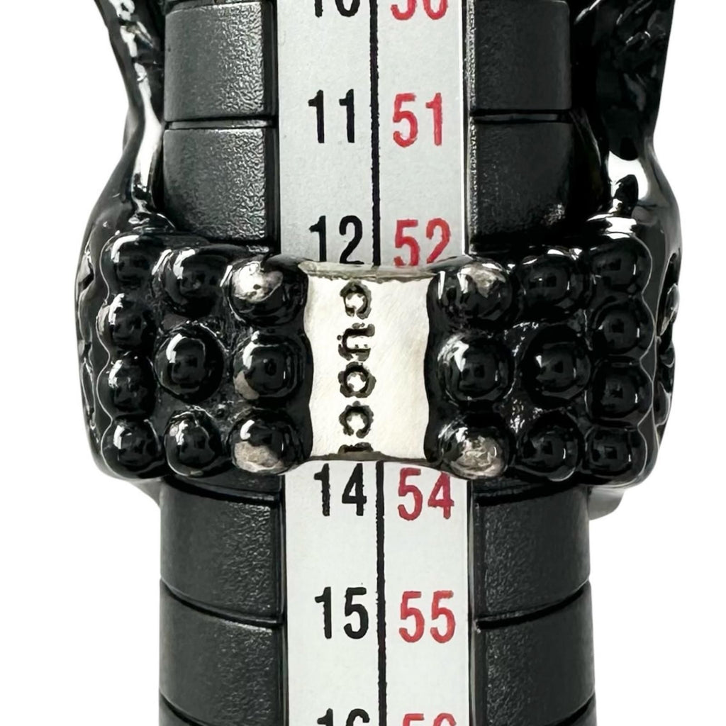 Gucci Anga Forest Silver Black Ring — view 8