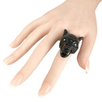 Gucci Anga Forest Silver Black Ring — view 7