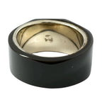Louis Vuitton LV Logo Silver Brown Ring — view 3