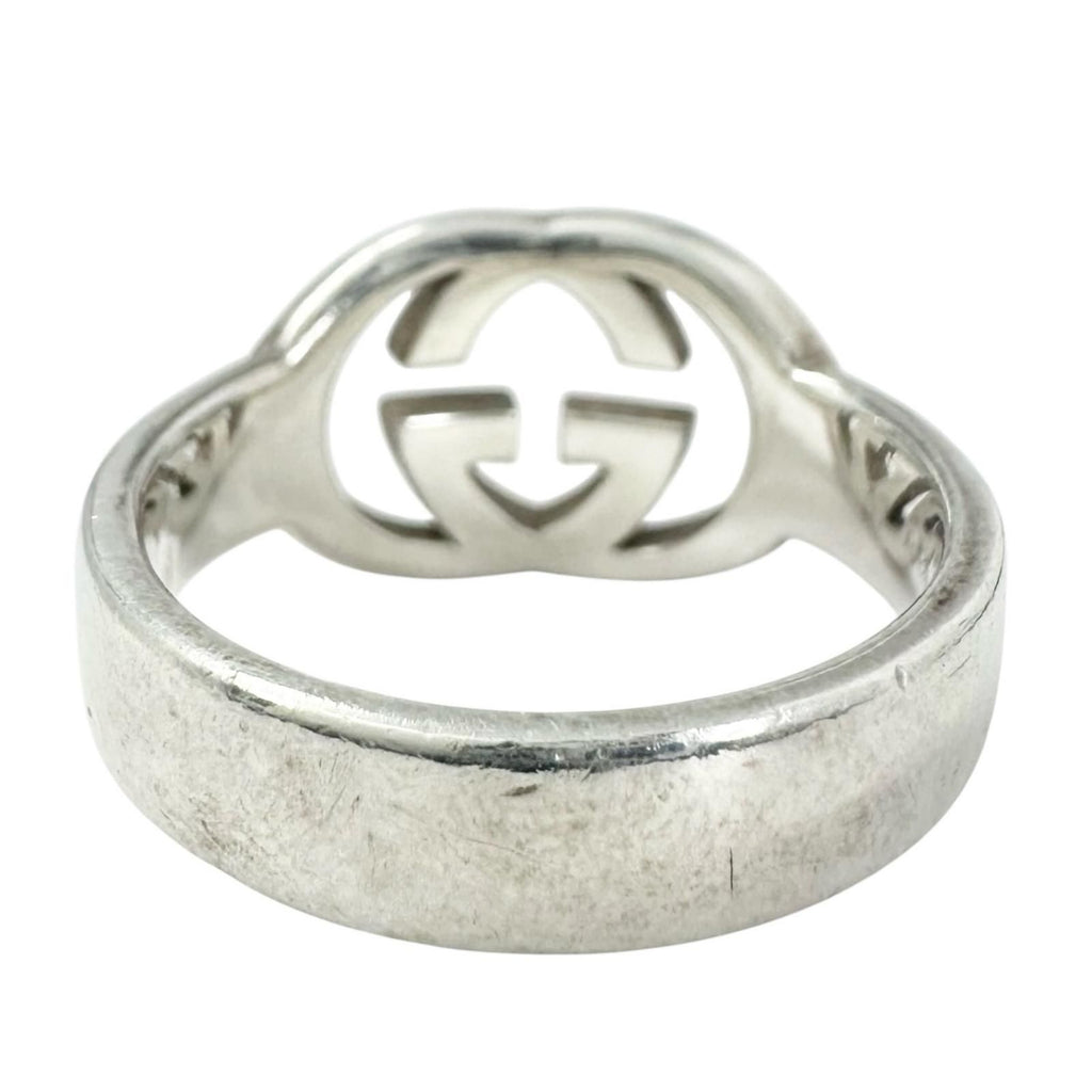 Gucci Interlocking Silver Ring — view 3