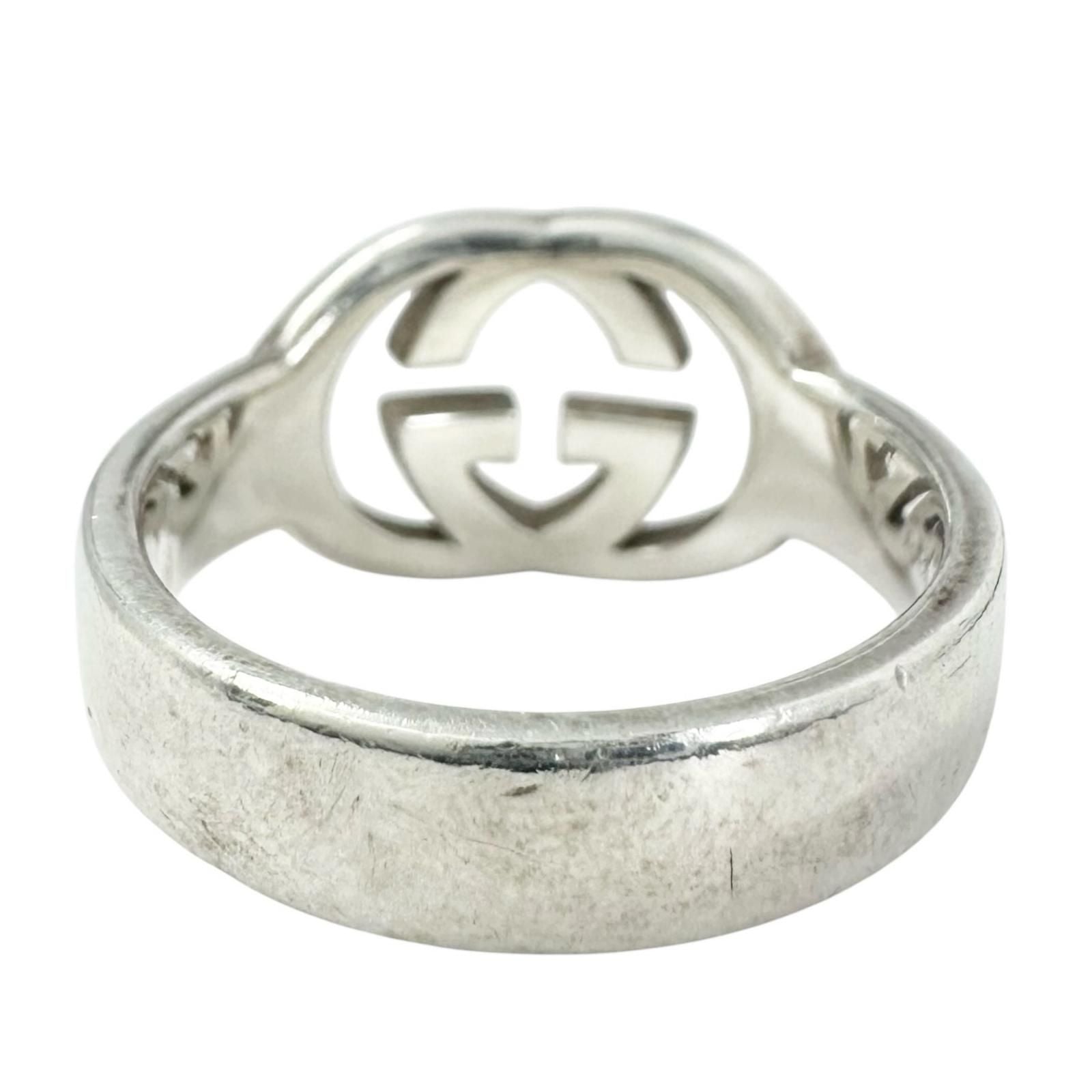 Gucci Interlocking Silver Ring — view 3