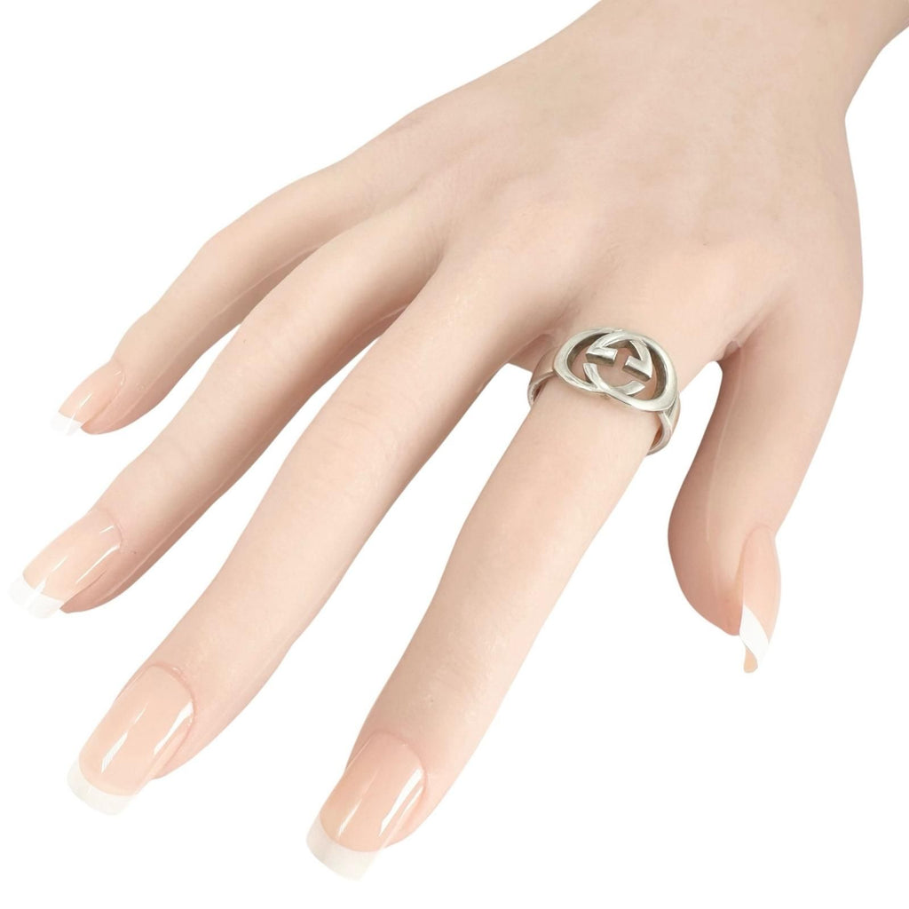 Gucci Interlocking Silver Ring — view 7