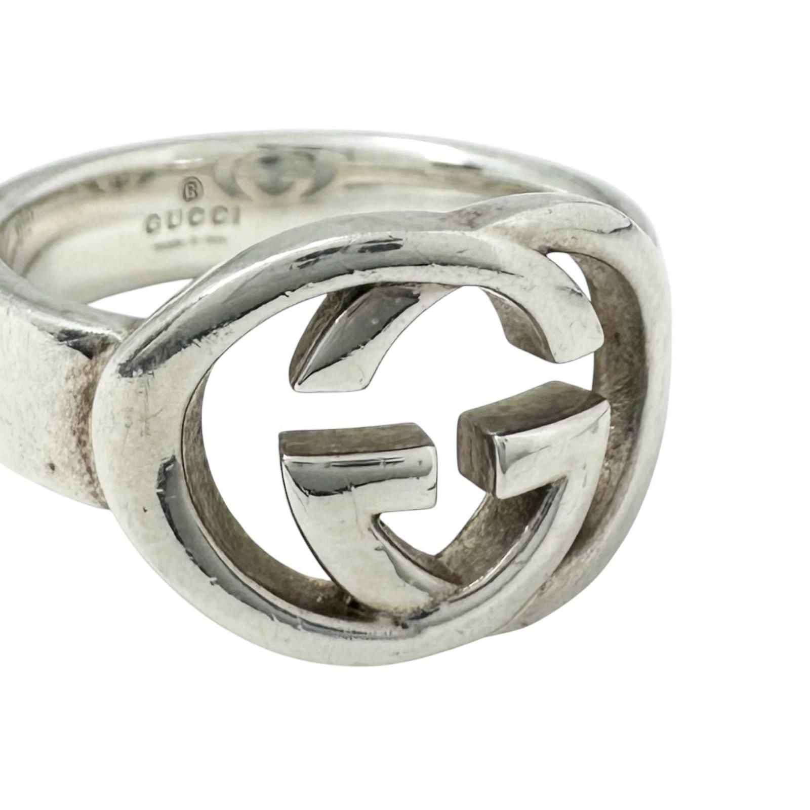 Gucci Interlocking Silver Ring — view 4